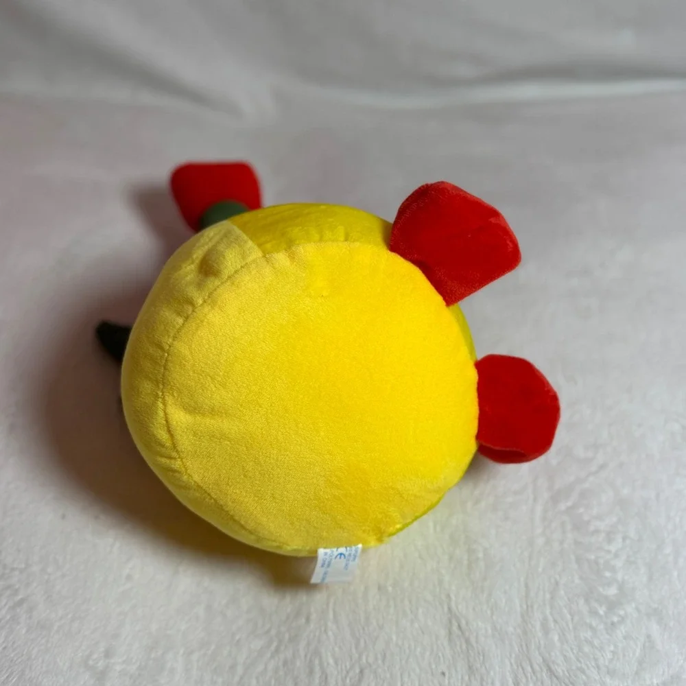 Cute Plush Tulip Plant in Yellow Duck Pot with Red Feet Soft - Lissidoll